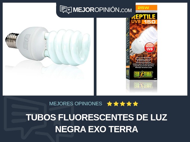 Tubos fluorescentes De luz negra Exo Terra