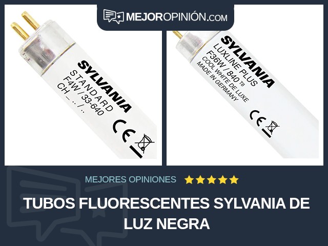 Tubos fluorescentes Sylvania De luz negra