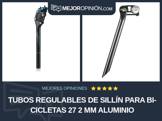 Tubos regulables de sillín para bicicletas 27 2 mm Aluminio