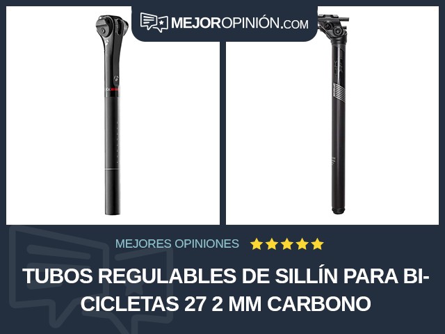 Tubos regulables de sillín para bicicletas 27 2 mm Carbono