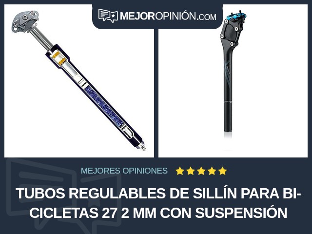 Tubos regulables de sillín para bicicletas 27 2 mm Con suspensión