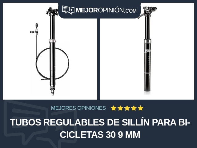 Tubos regulables de sillín para bicicletas 30 9 mm