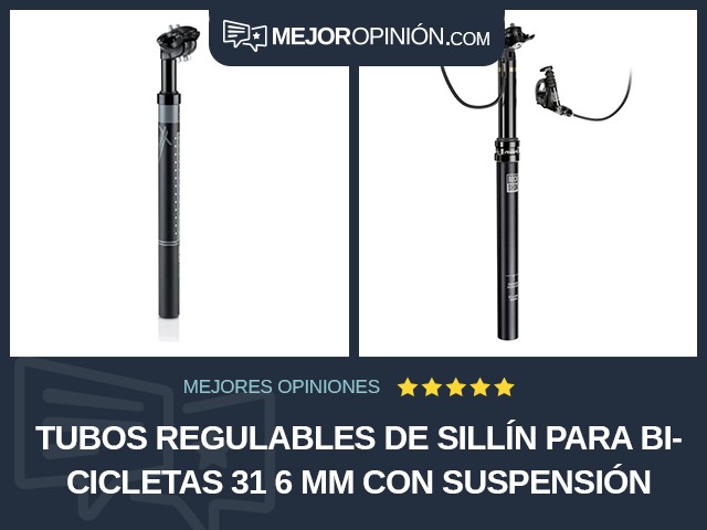 Tubos regulables de sillín para bicicletas 31 6 mm Con suspensión