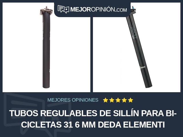 Tubos regulables de sillín para bicicletas 31 6 mm Deda Elementi