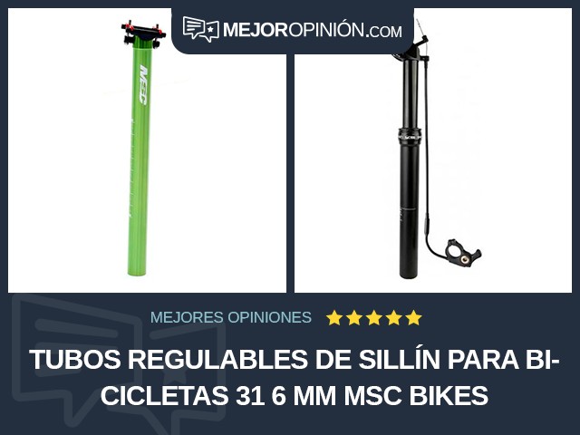 Tubos regulables de sillín para bicicletas 31 6 mm MSC Bikes