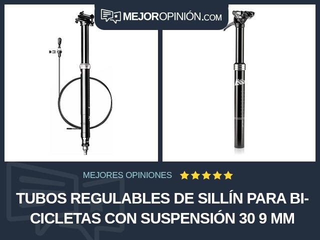 Tubos regulables de sillín para bicicletas Con suspensión 30 9 mm