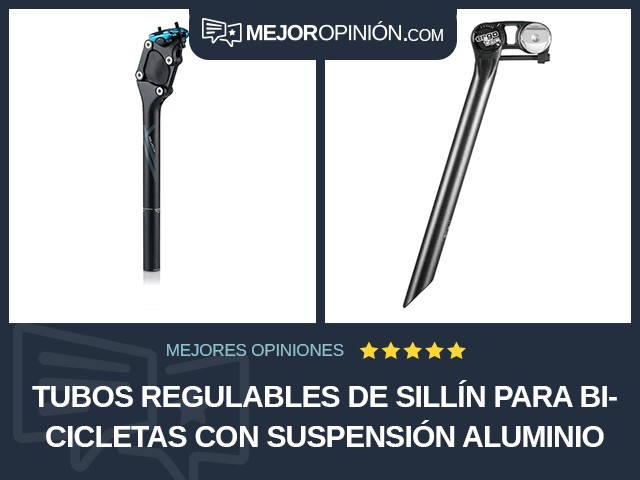 Tubos regulables de sillín para bicicletas Con suspensión Aluminio