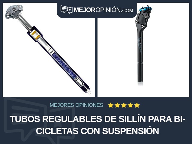 Tubos regulables de sillín para bicicletas Con suspensión