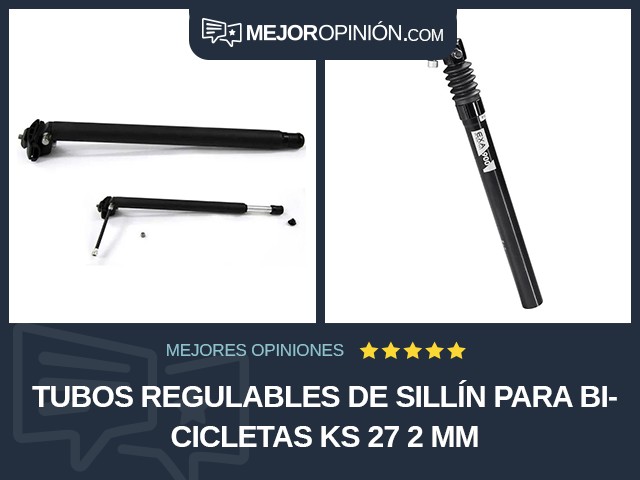 Tubos regulables de sillín para bicicletas KS 27 2 mm