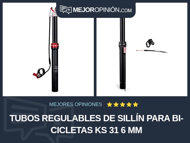 Tubos regulables de sillín para bicicletas KS 31 6 mm