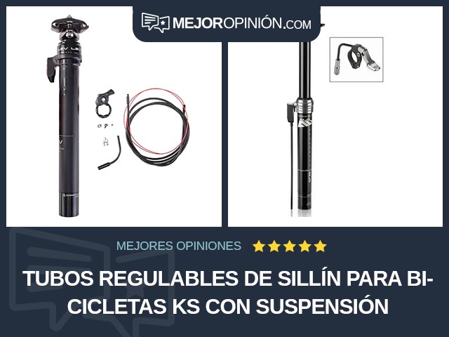 Tubos regulables de sillín para bicicletas KS Con suspensión