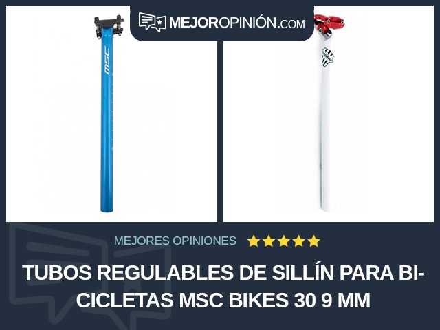 Tubos regulables de sillín para bicicletas MSC Bikes 30 9 mm