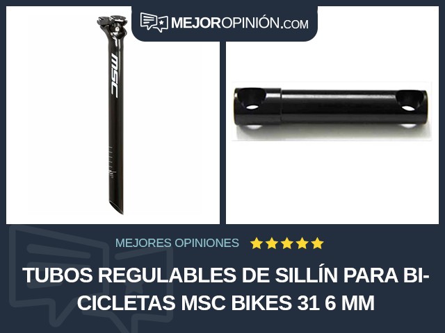 Tubos regulables de sillín para bicicletas MSC Bikes 31 6 mm