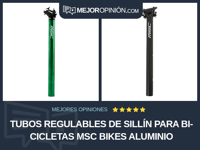 Tubos regulables de sillín para bicicletas MSC Bikes Aluminio