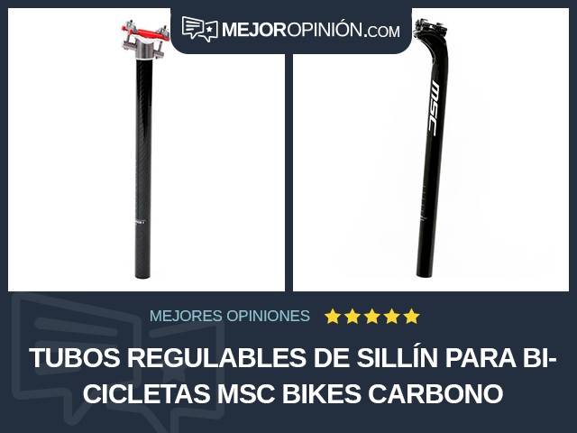 Tubos regulables de sillín para bicicletas MSC Bikes Carbono