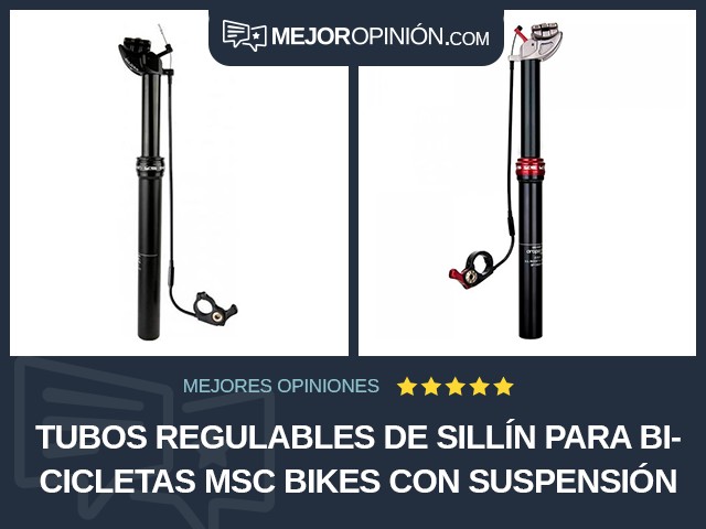 Tubos regulables de sillín para bicicletas MSC Bikes Con suspensión