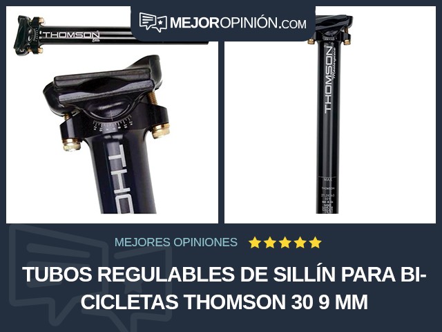 Tubos regulables de sillín para bicicletas Thomson 30 9 mm