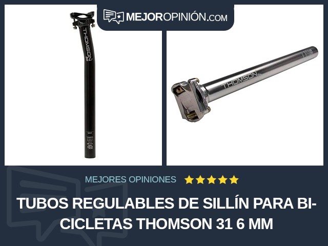 Tubos regulables de sillín para bicicletas Thomson 31 6 mm