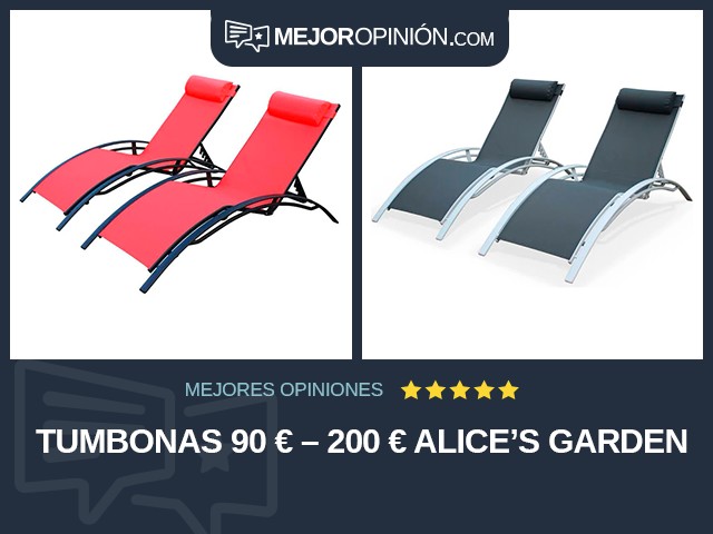 Tumbonas 90 € – 200 € Alice's Garden