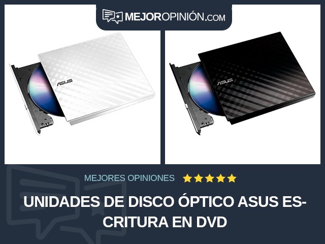 Unidades de disco óptico ASUS Escritura en DVD