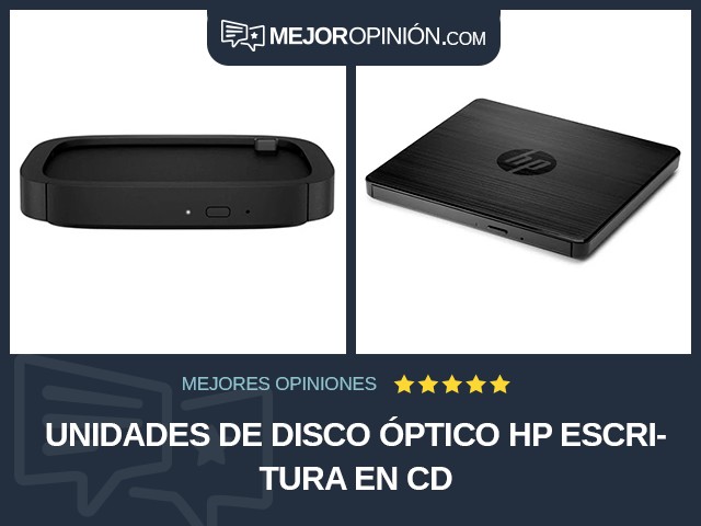 Unidades de disco óptico HP Escritura en CD