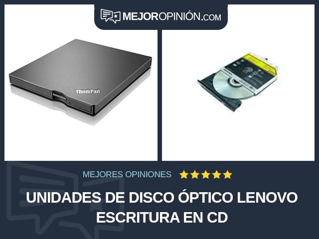 Unidades de disco óptico Lenovo Escritura en CD