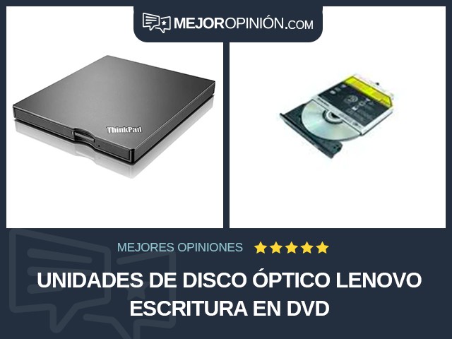 Unidades de disco óptico Lenovo Escritura en DVD