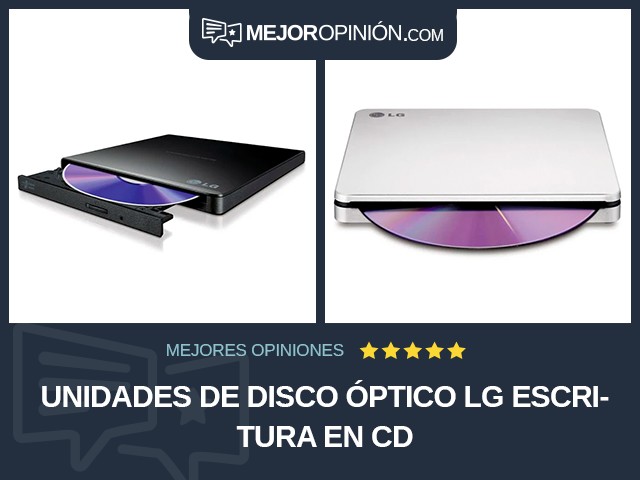 Unidades de disco óptico LG Escritura en CD