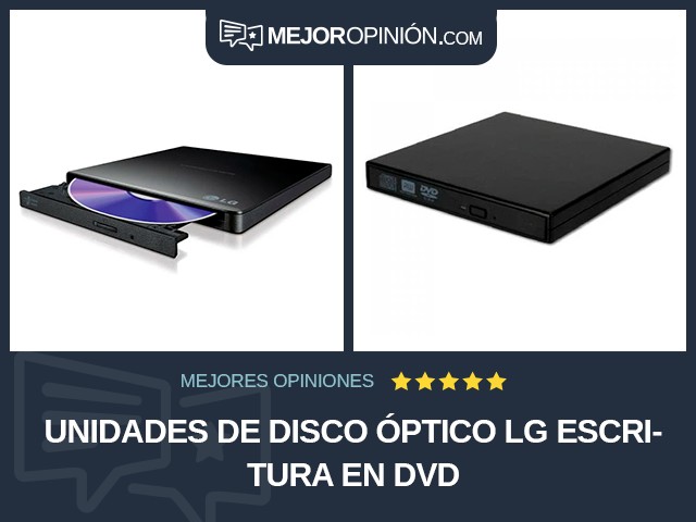 Unidades de disco óptico LG Escritura en DVD