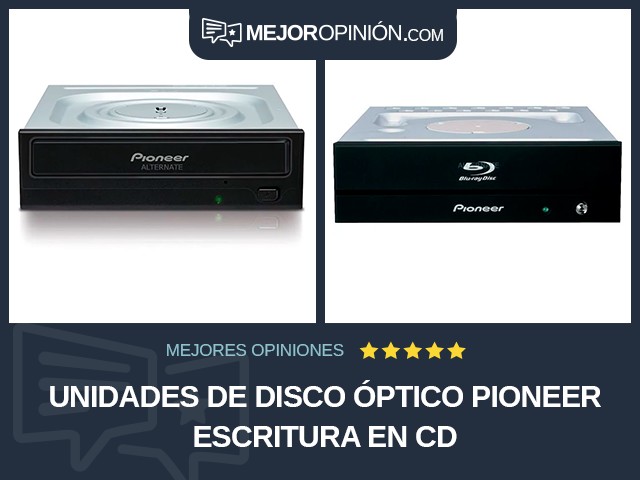 Unidades de disco óptico Pioneer Escritura en CD