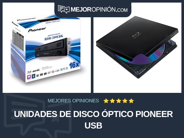 Unidades de disco óptico Pioneer USB