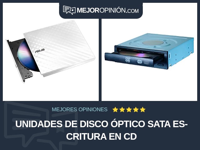 Unidades de disco óptico SATA Escritura en CD