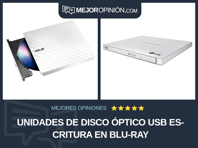 Unidades de disco óptico USB Escritura en Blu-ray