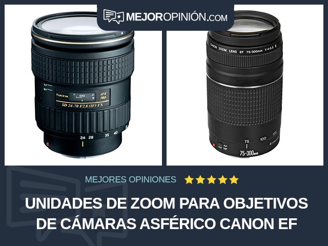 Unidades de zoom para objetivos de cámaras Asférico Canon EF