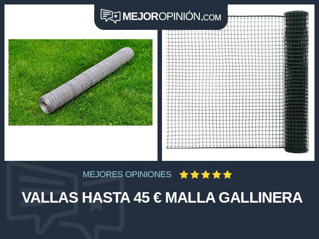 Vallas Hasta 45 € Malla gallinera