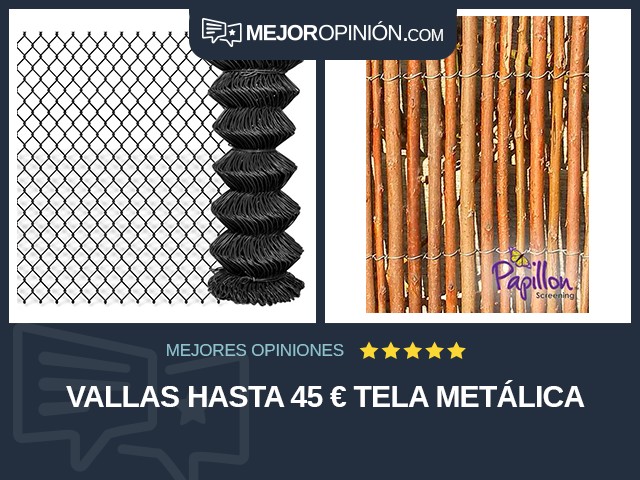 Vallas Hasta 45 € Tela metálica