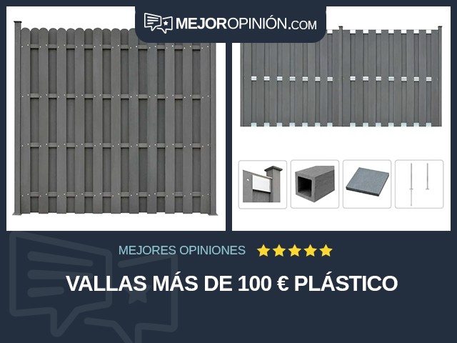 Vallas Más de 100 € Plástico