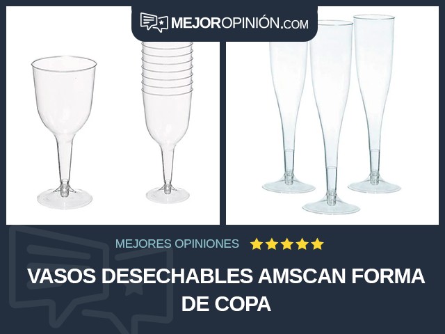 Vasos desechables Amscan Forma de copa