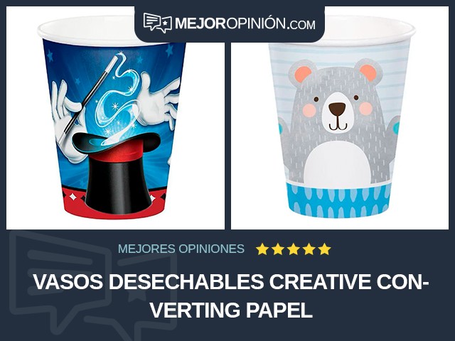 Vasos desechables Creative Converting Papel