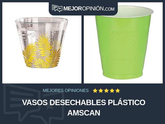 Vasos desechables Plástico Amscan