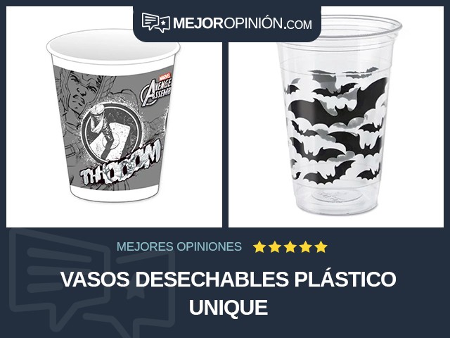 Vasos desechables Plástico Unique