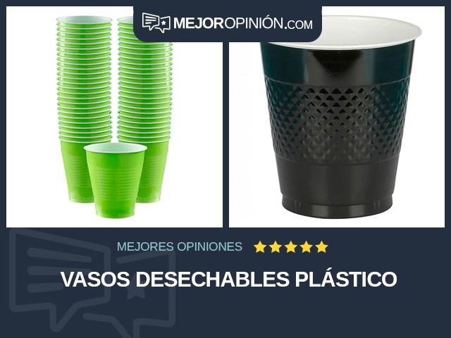 Vasos desechables Plástico