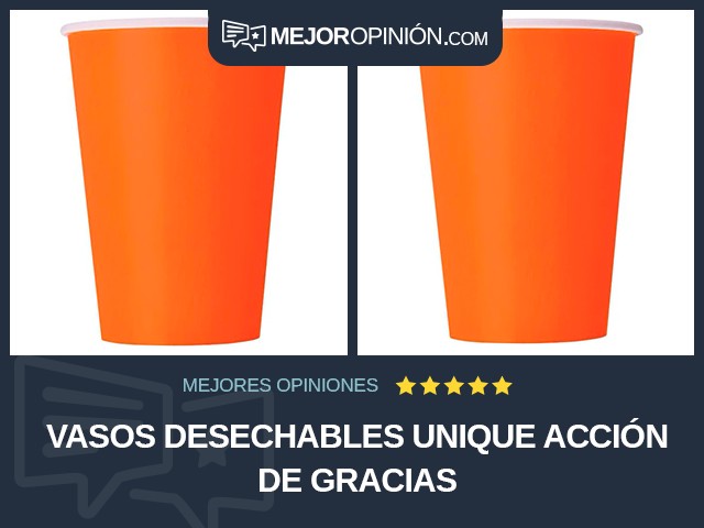 Vasos desechables Unique Acción de Gracias