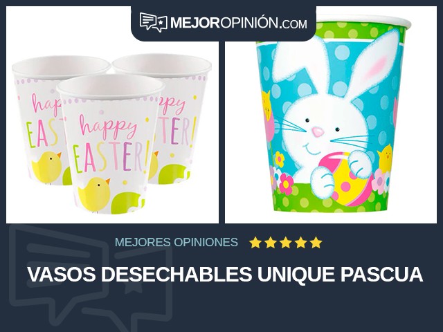 Vasos desechables Unique Pascua