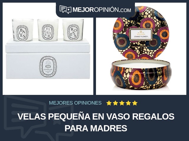 Velas Pequeña en vaso Regalos para madres