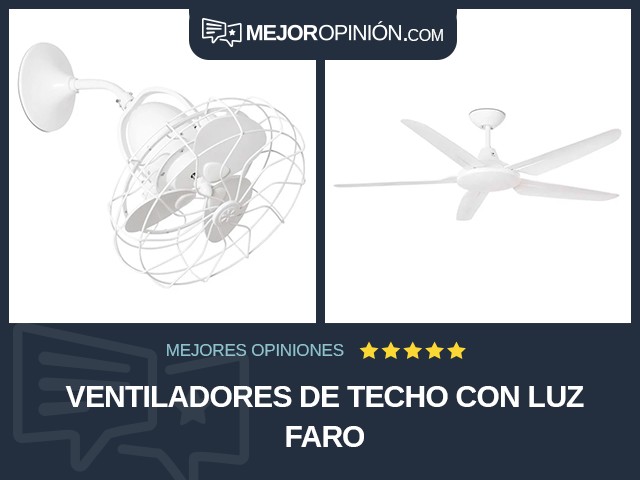 Ventiladores de techo Con luz Faro