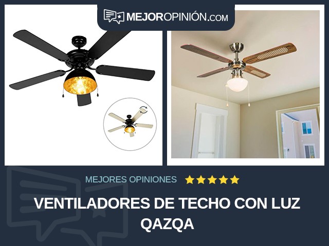 Ventiladores de techo Con luz QAZQA