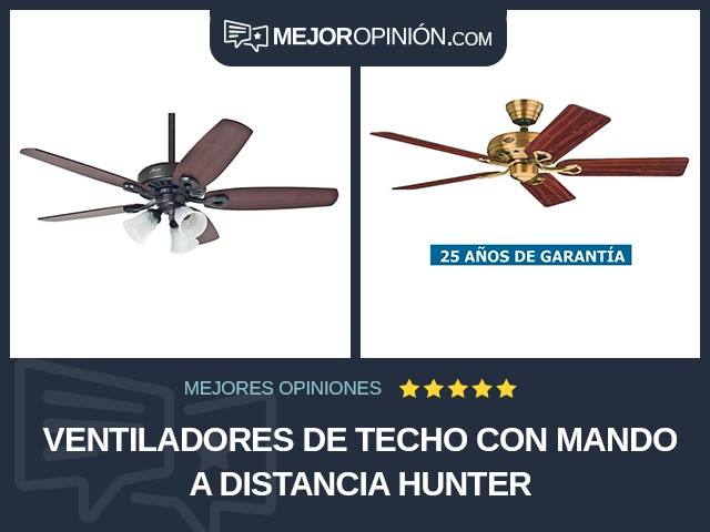 Ventiladores de techo Con mando a distancia Hunter