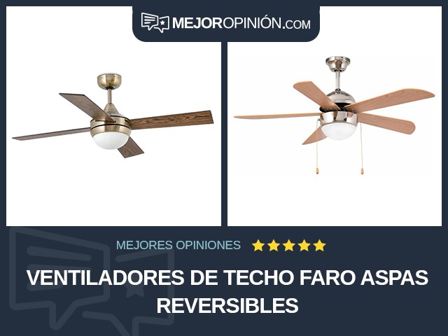 Ventiladores de techo Faro Aspas reversibles