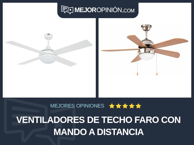 Ventiladores de techo Faro Con mando a distancia